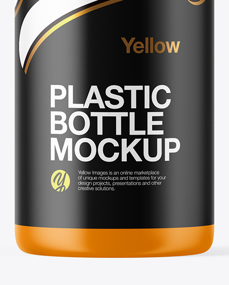 Matte Plastic Bottle Mockup PSD #1