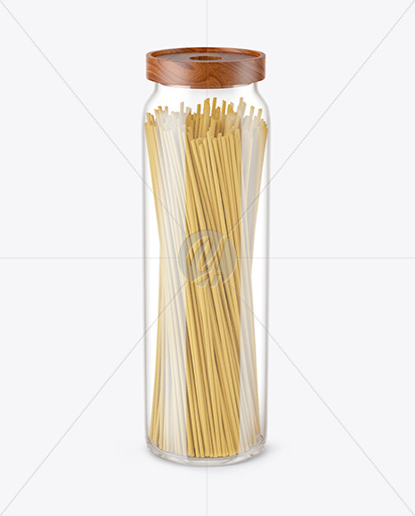 Download Glass Jar With Pasta Mockup In Jar Mockups On Yellow Images Object Mockups PSD Mockup Templates