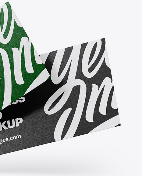 Textured Business Cards Mockup PSD #1