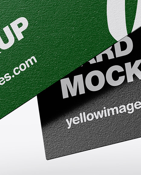 Textured Business Cards Mockup PSD #6