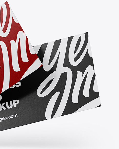 Paper Business Cards Mockup PSD #1