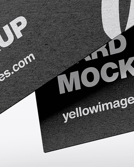 Download Kraft Business Cards Mockup In Stationery Mockups On Yellow Images Object Mockups Yellowimages Mockups