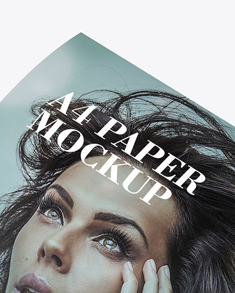 Matte A4 Paper Mockup PSD #2