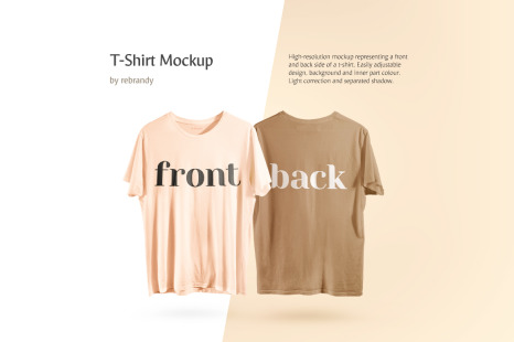 Download T Shirt Mockup In Apparel Mockups On Yellow Images Creative Store PSD Mockup Templates