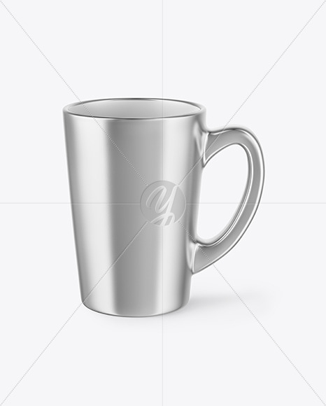 Download Metallized Mug Mockup In Cup Bowl Mockups On Yellow Images Object Mockups PSD Mockup Templates