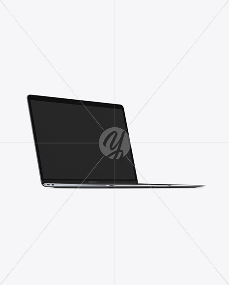 Space Macbook Air Mockup In Device Mockups On Yellow Images Object Mockups