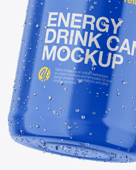 Glossy Can Mockup PSD #4