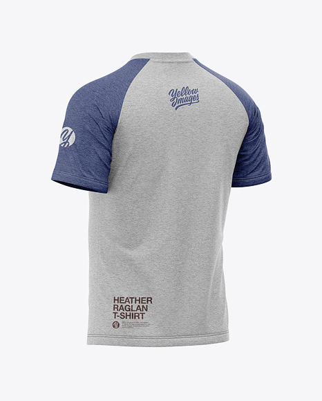 Download Free Men S Heather Raglan T Shirt Mockup Back Half Side View Psd Free Mockup Designs The Best Smart Object T Shirt Mockups Vectors Photos