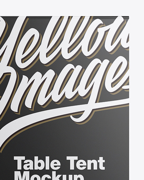 Plastic Table Tent Mockup PSD #6