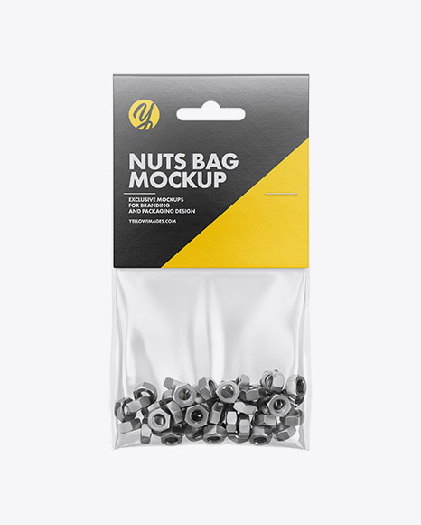 Download Plastic Bag With Nuts Mockup In Bag Sack Mockups On Yellow Images Object Mockups Yellowimages Mockups