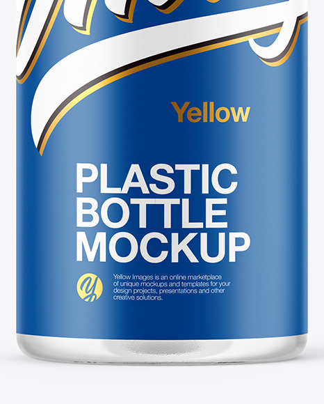 Clear Plastic Bottle Mockup PSD #1