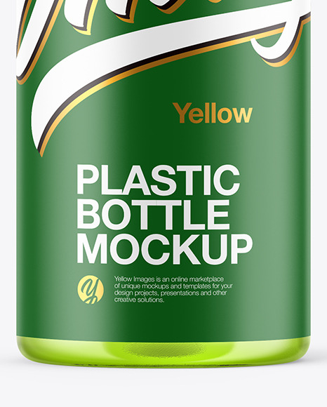Clear Plastic Bottle Mockup PSD #1