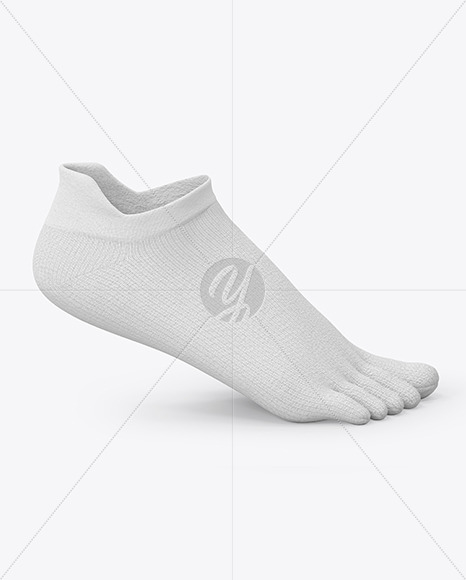 Short Toe Sock Mockup PSD #1