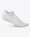 Short Toe Sock Mockup