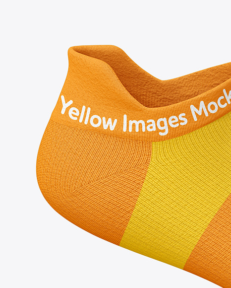 Download Short Toe Sock Mockup in Apparel Mockups on Yellow Images ...