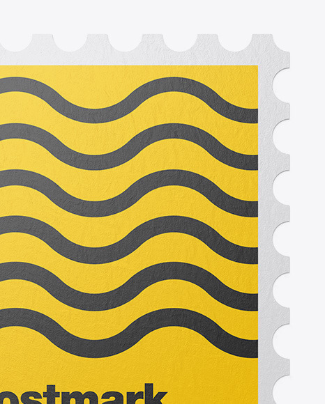 Textured Postmark Mockup PSD #5