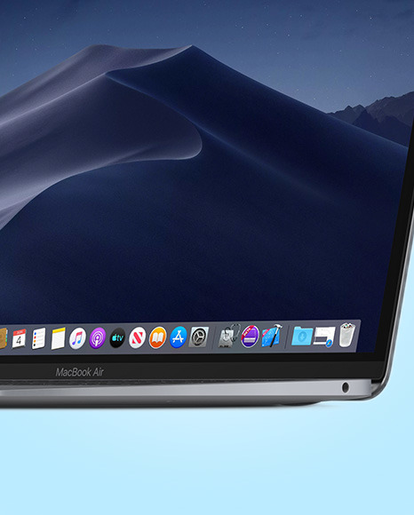 Space Gray MacBook Air Mockup