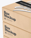 Kraft Boxes Mockup