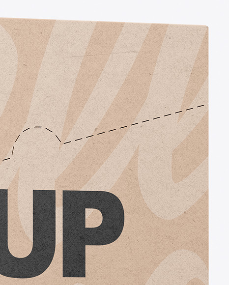 Kraft Box Mockup PSD #1