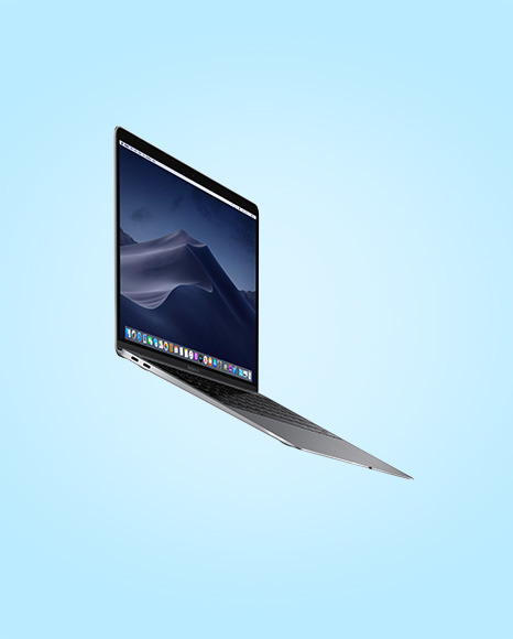 Space Gray MacBook Air Mockup