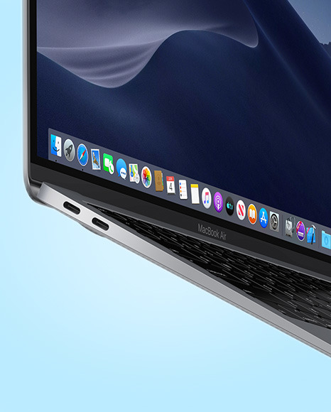 Space Gray MacBook Air Mockup