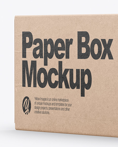 Kraft Box Mockup PSD #2