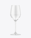 Clear Wine Glass Mockup