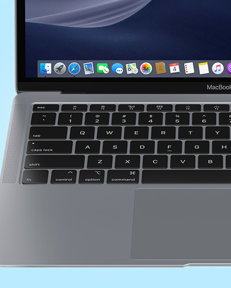 Space Gray MacBook Air Mockup