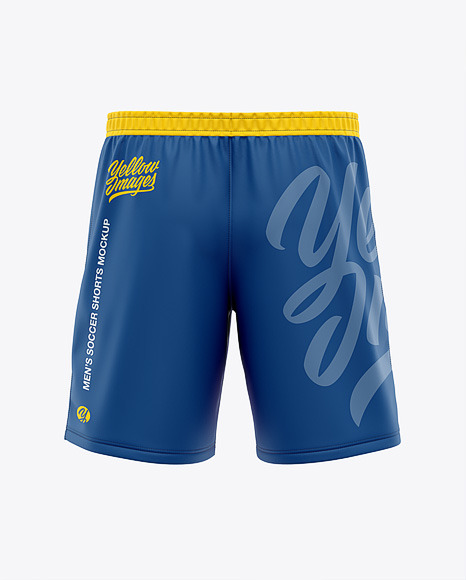 Download Men S Soccer Shorts Mockup Back View In Apparel Mockups On Yellow Images Object Mockups