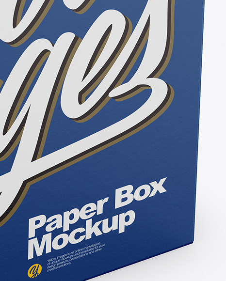 Paper Box Mockup PSD #1