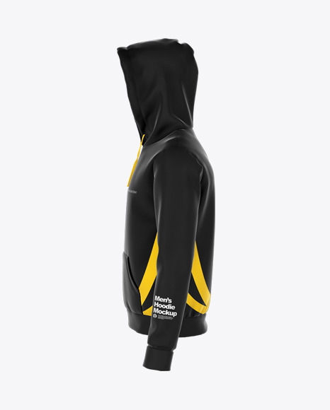 Download Hoodie Mockup Left Side View In Apparel Mockups On Yellow Images Object Mockups