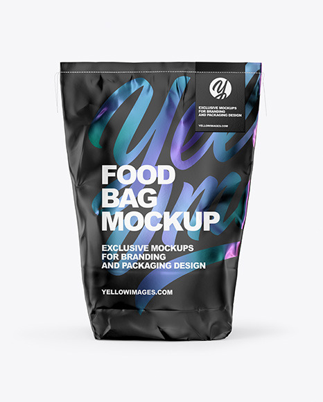 Food Matte Bag Mockup