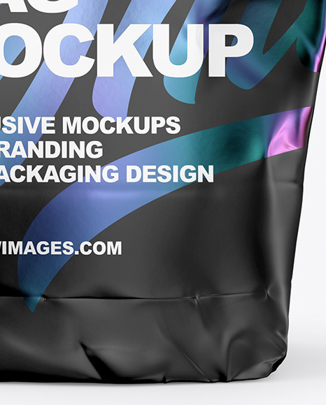 Download Food Matte Bag Mockup In Bag Sack Mockups On Yellow Images Object Mockups PSD Mockup Templates