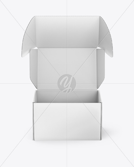 Download Opened Paper Box Mockup In Box Mockups On Yellow Images Object Mockups