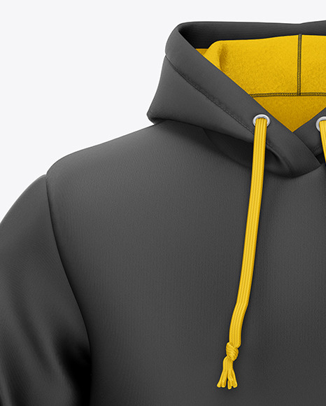 Hoodie Mockup Front View In Apparel Mockups On Yellow Images Object Mockups