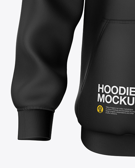 Hoodie Mockup - Front View in Apparel Mockups on Yellow ...