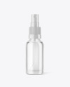 Clear Glass Spray Bottle Mockup