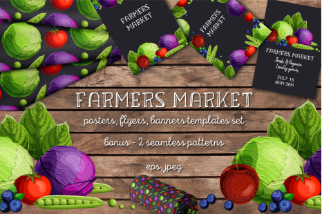 Farmers Market templates set