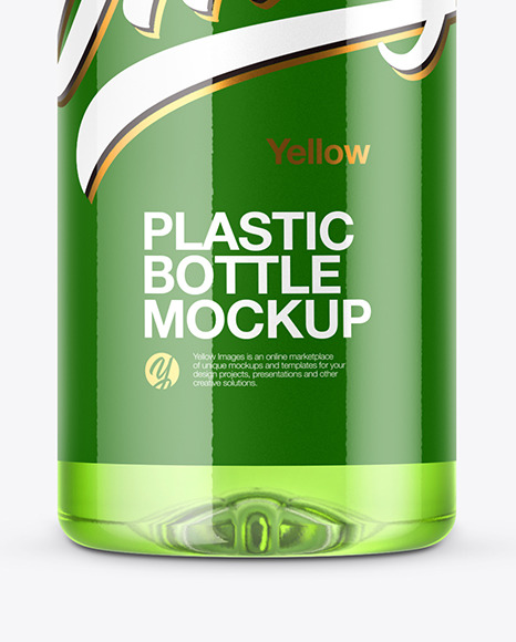 Clear Plastic Bottle Mockup PSD #1