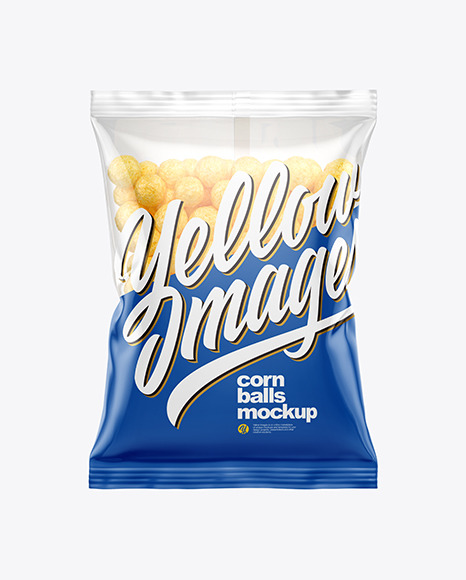 Bag With Corn Balls Mockup PSD #2