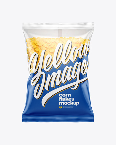 Bag With Corn Flakes Mockup PSD #2