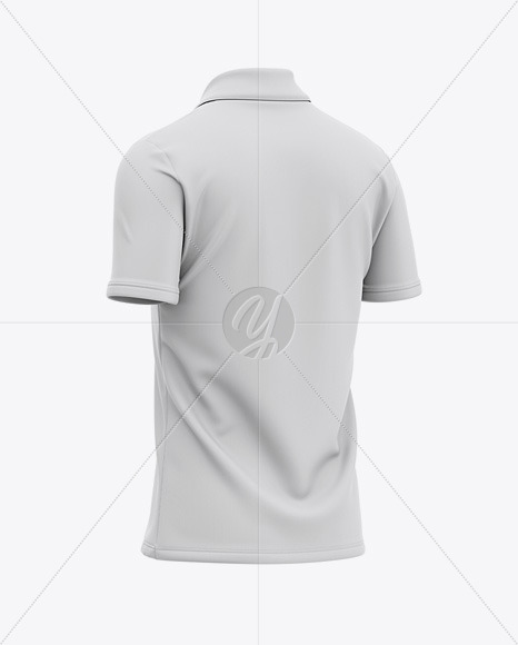 Download Men's Soccer /Cricket Jersey Mockup - Back Half Side View in Apparel Mockups on Yellow Images ...