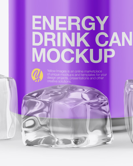 Metallic Can W  Glossy Finish Mockup PSD #6