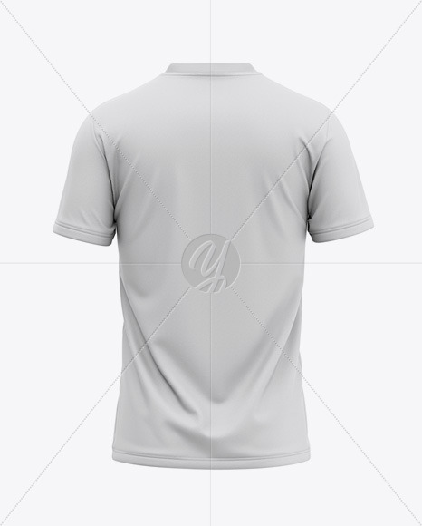 Men S V Neck T Shirt Mockup Back View In Apparel Mockups On Yellow Images Object Mockups