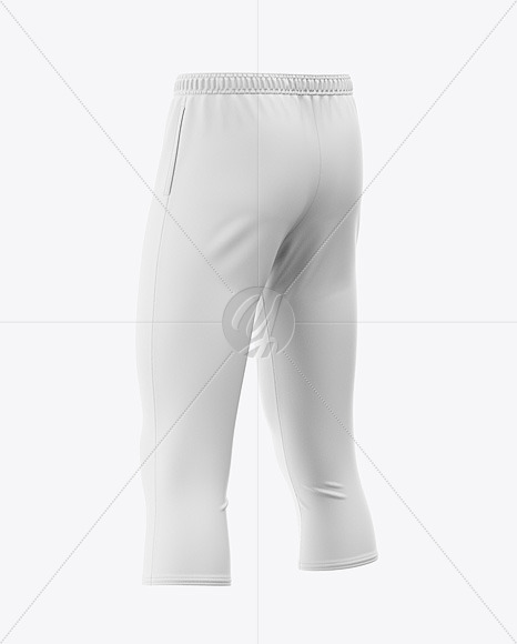 Men S Three Quarter Soccer Pants Mockup Back Half Side View In Apparel Mockups On Yellow Images Object Mockups