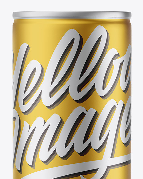 Matte Metallic Drink Can Mockup PSD #7