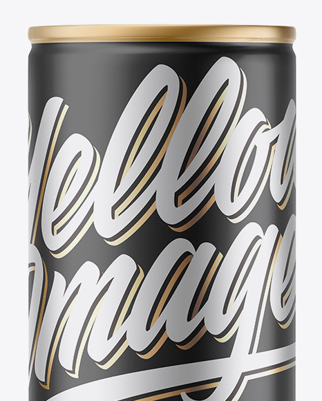 Matte Metallic Drink Can Mockup PSD #5