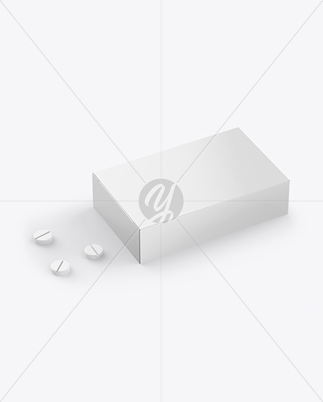 Paper Box Pills Mockup In Box Mockups On Yellow Images Object Mockups