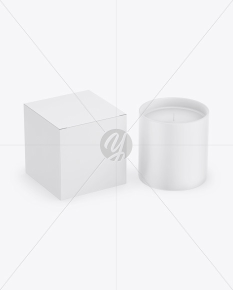 Download Candle W Box Mockup In Packaging Mockups On Yellow Images Object Mockups PSD Mockup Templates