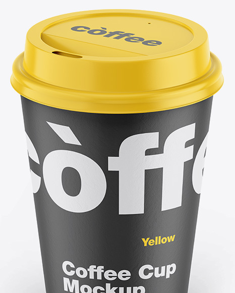 Download Paper Coffee Cup Mockup In Cup Bowl Mockups On Yellow Images Object Mockups